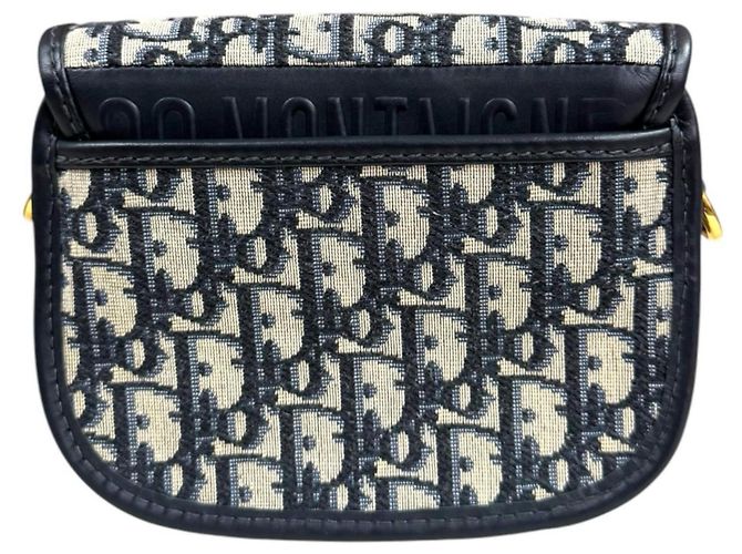 Borsa a tracolla Christian Dior Dior Bobby Oblique Blu navy - vista 3