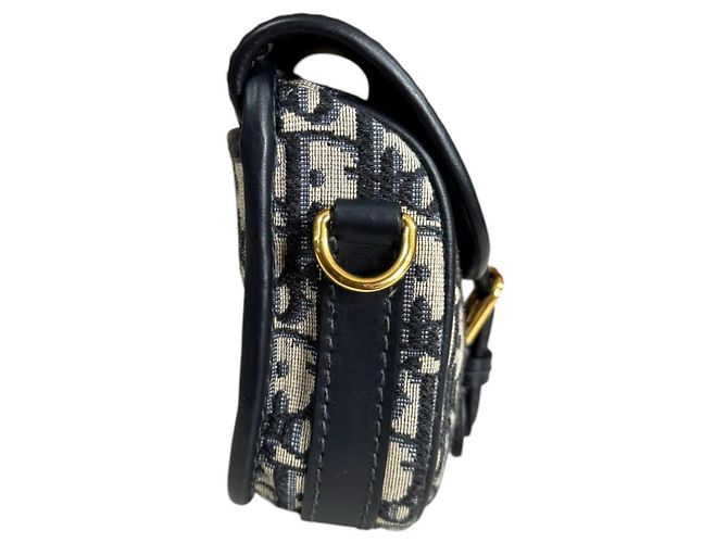 Borsa a tracolla Christian Dior Dior Bobby Oblique Blu navy - vista 4