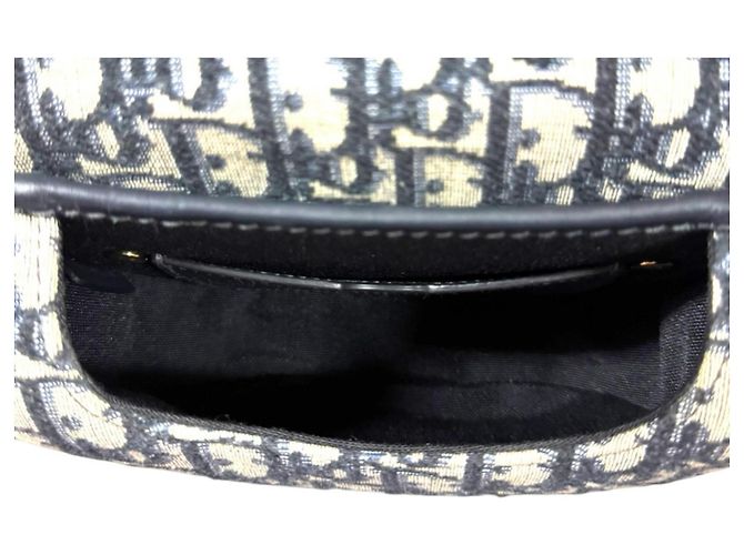 Borsa a tracolla Christian Dior Dior Bobby Oblique Blu navy - vista 7