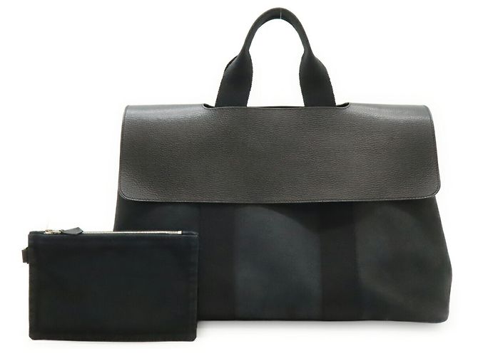 Hermès Borsa Tote Hermes Valparaiso MM Nero - vista 2