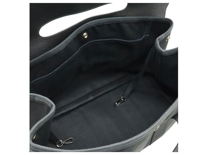 Hermès Borsa Tote Hermes Valparaiso MM Nero - vista 8
