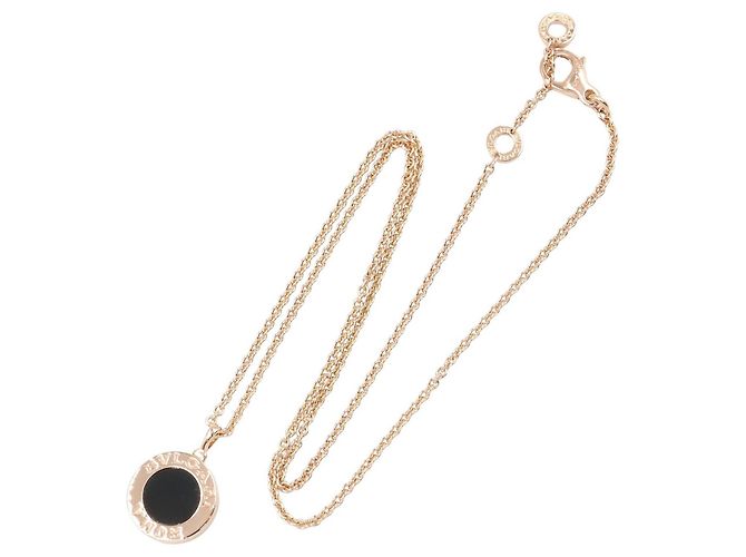 Bulgari Collana da donna Bvlgari in oro rosa 18K con diamante e onice Nero D'oro - vista 3
