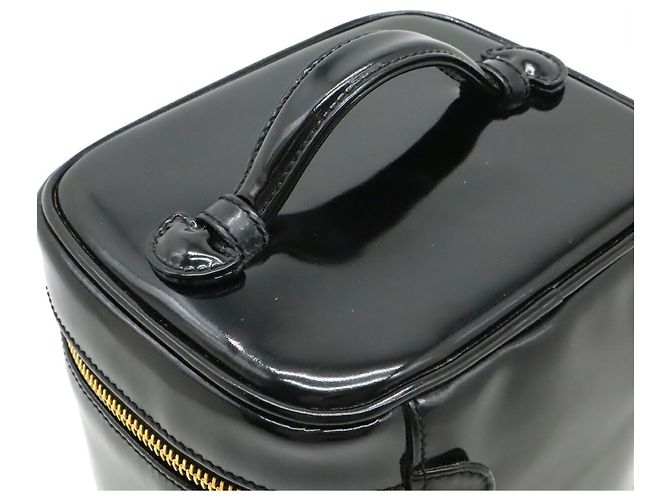 Borsa Vanity Chanel Coco Mark in pelle smaltata nera Nero - vista 5