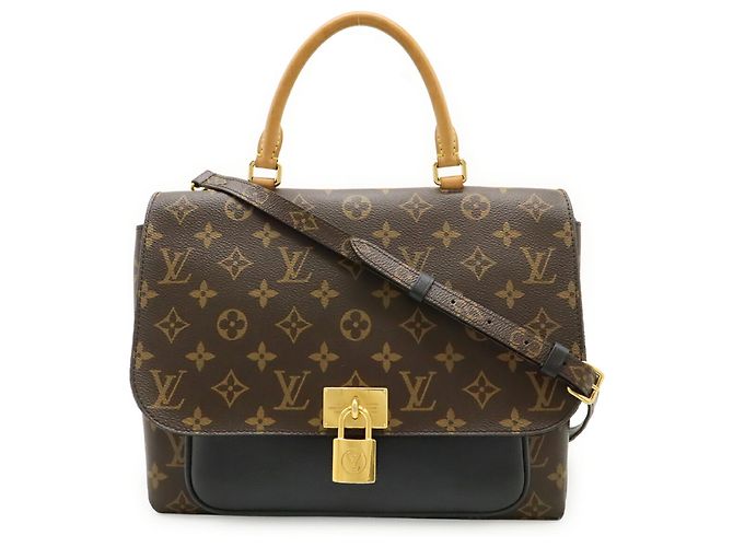 Louis Vuitton Monogram Marignan Handtasche Schwarz - Ansicht 2
