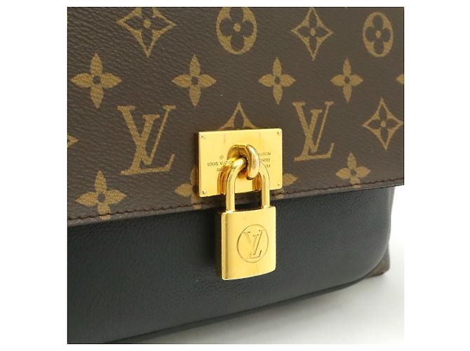 Louis Vuitton Monogram Marignan Handtasche Schwarz - Ansicht 9