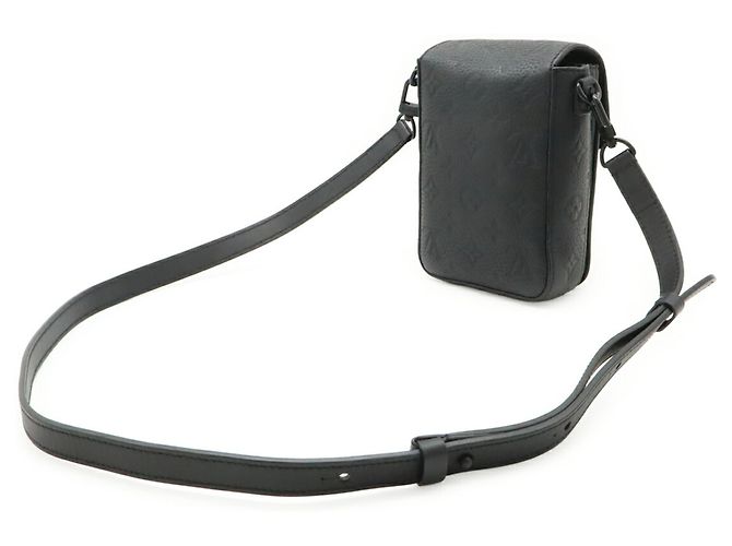 Portafoglio verticale S-Lock in pelle Monogram Taurillon Louis Vuitton Nero - vista 3
