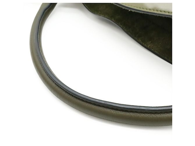 Céline Borsa CELINE Big Bag Bucket Nano in Khaki Green Verde Cachi - vista 5