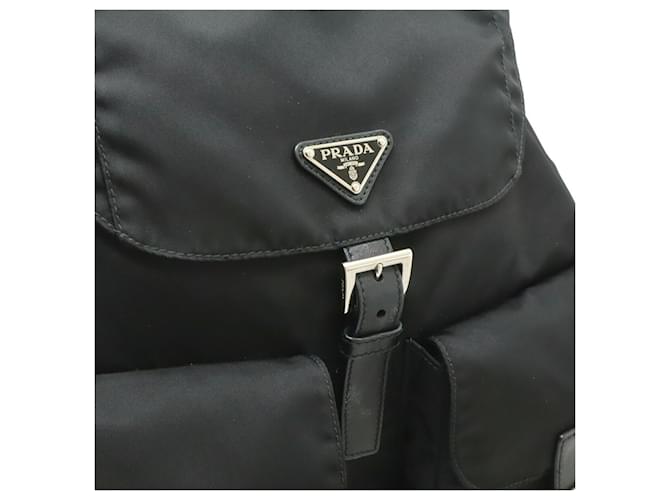 Mochila Prada Triangle Negro - vista 9