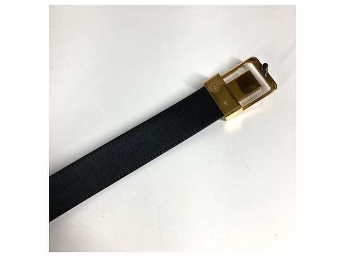 Cinturón de cuero negro Yves Saint Laurent - vista 6