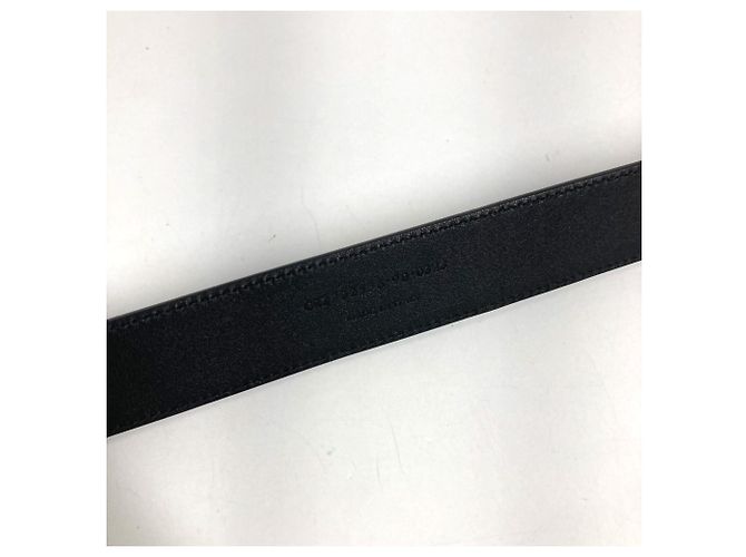 Cinturón de cuero negro Yves Saint Laurent - vista 8