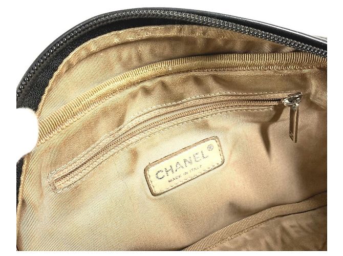 Pochette Chanel in pelle nera Nero - vista 13