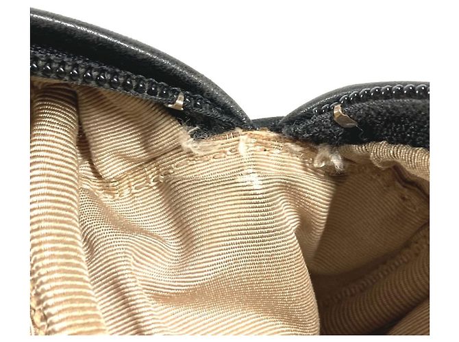 Pochette Chanel in pelle nera Nero - vista 15