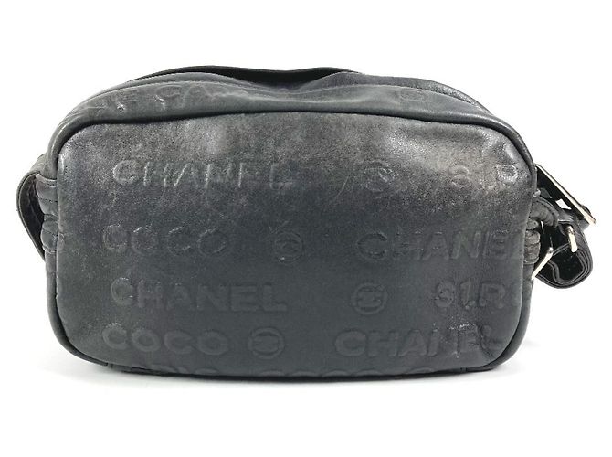 Pochette Chanel in pelle nera Nero - vista 2