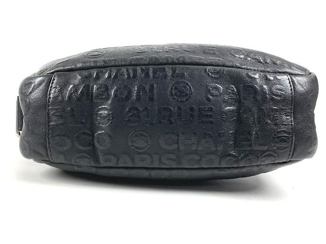 Pochette Chanel in pelle nera Nero - vista 5