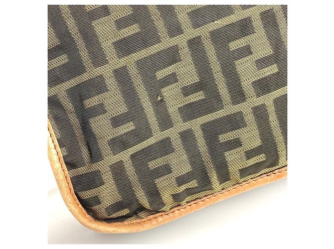 Borsa Fendi Zucca Logo in pelle marrone - vista 10