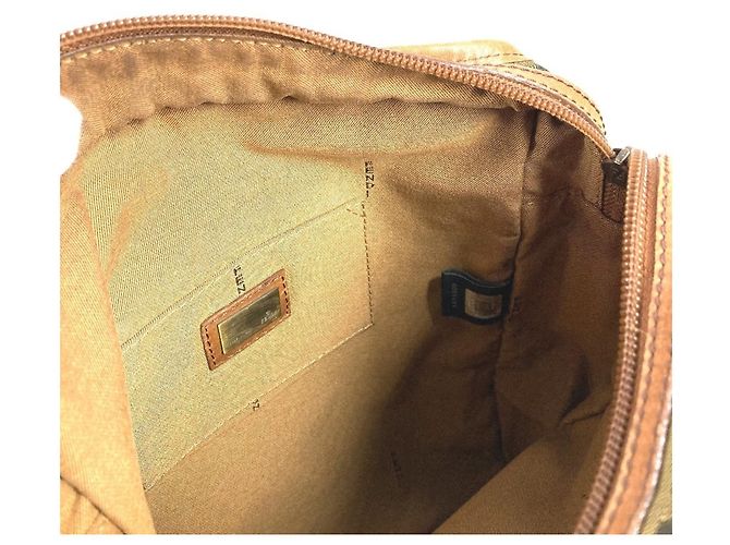 Borsa Fendi Zucca Logo in pelle marrone - vista 12
