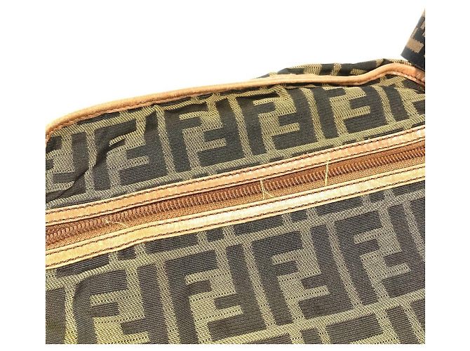 Borsa Fendi Zucca Logo in pelle marrone - vista 15