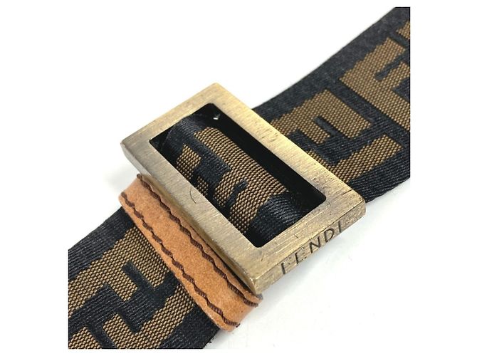 Borsa Fendi Zucca Logo in pelle marrone - vista 16