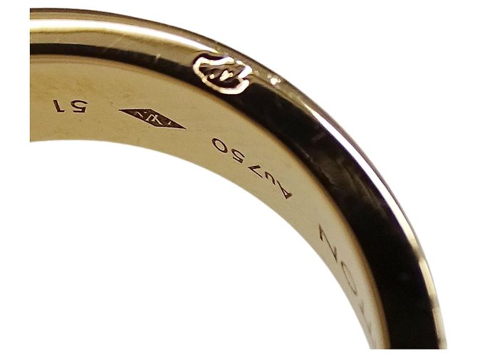 Louis Vuitton Pink Gold Band Ring Golden - view 10