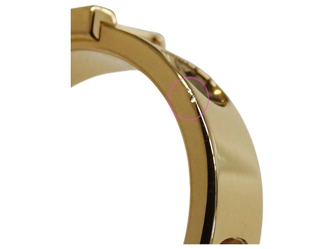 Louis Vuitton Pink Gold Band Ring Golden - view 11