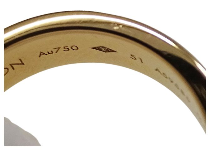 Louis Vuitton Pink Gold Band Ring Golden - view 12