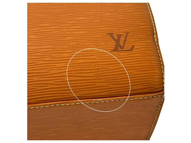Borsa a mano in pelle Epi Louis Vuitton Marrone D'oro - vista 16