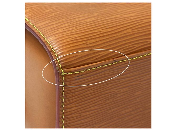 Borsa a mano in pelle Epi Louis Vuitton Marrone D'oro - vista 17