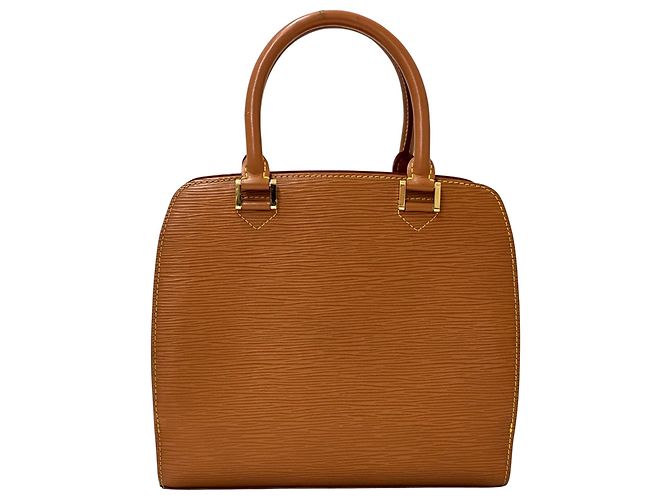 Borsa a mano in pelle Epi Louis Vuitton Marrone D'oro - vista 2
