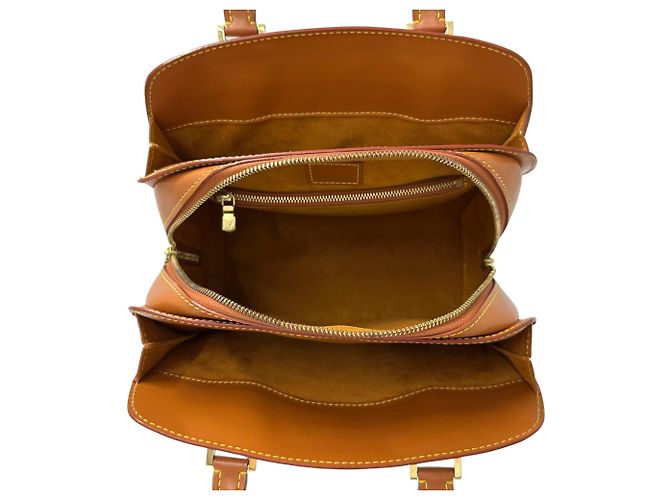 Borsa a mano in pelle Epi Louis Vuitton Marrone D'oro - vista 5