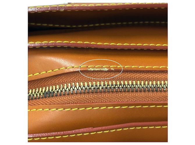 Borsa a mano in pelle Epi Louis Vuitton Marrone D'oro - vista 7