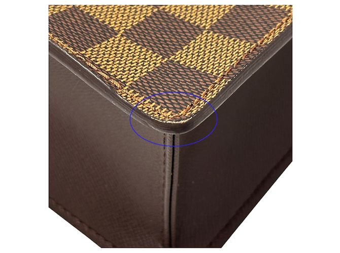 Borsa a mano Louis Vuitton Damier Venice PM Ebene Marrone N51145 Damier ebene - vista 8