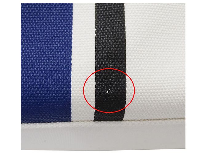 Bottega Veneta Canvas Handtasche Blau Roh - Ansicht 10