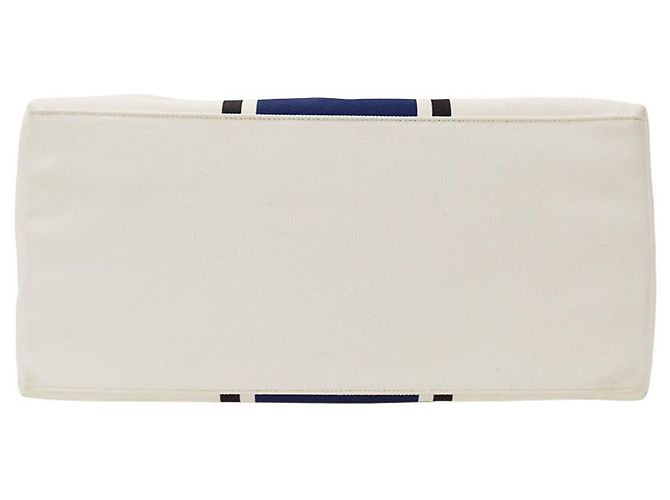 Bottega Veneta Canvas Handtasche Blau Roh - Ansicht 3
