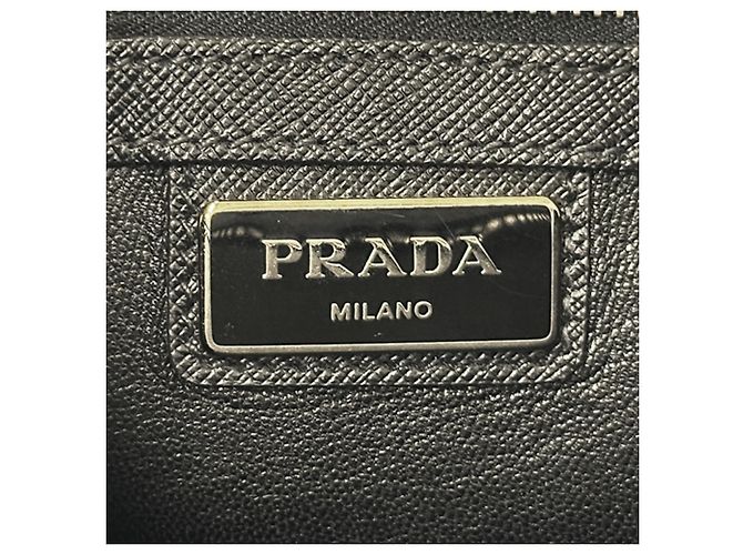 Prada Saffiano Lederhandtasche Blau - Ansicht 7
