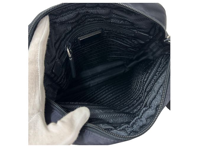 Jacquard Prada Handtasche aus Nylon in Navy Marineblau - Ansicht 4