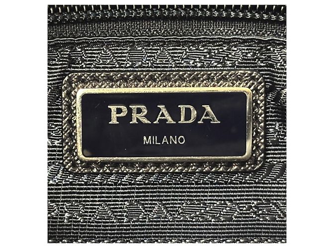 Jacquard Prada Handtasche aus Nylon in Navy Marineblau - Ansicht 5