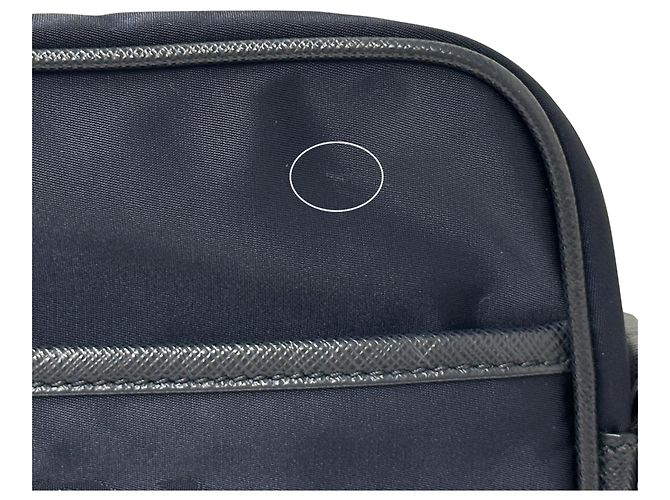 Jacquard Prada Handtasche aus Nylon in Navy Marineblau - Ansicht 8