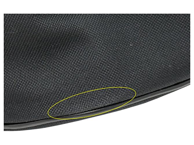 Jacquard Borsa in tela nera Prada Nero - vista 11