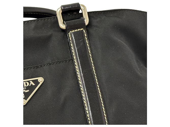 Borsa a mano/Borsa a tracolla in nylon Prada Nero - vista 10
