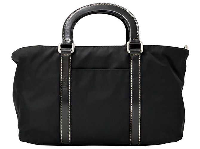 Borsa a mano/Borsa a tracolla in nylon Prada Nero - vista 2