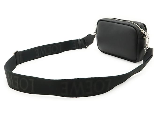 Piccola borsa a tracolla Loewe Pebble Nero - vista 3