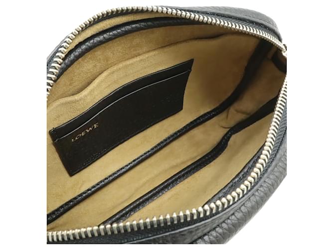 Piccola borsa a tracolla Loewe Pebble Nero - vista 7