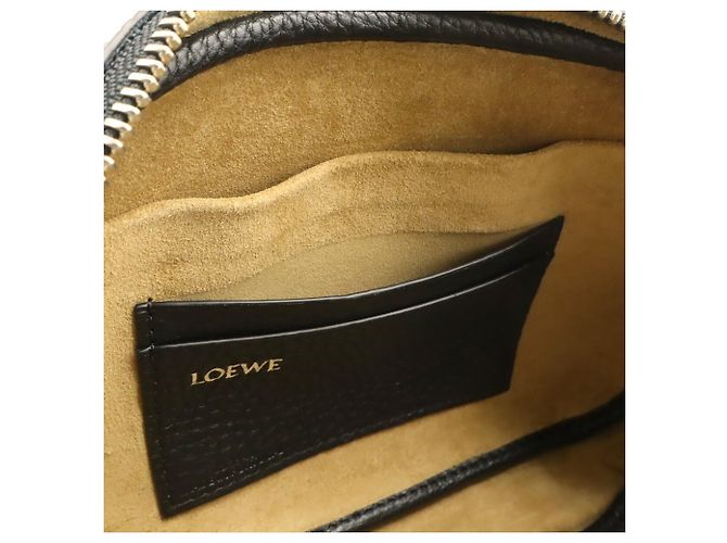 Piccola borsa a tracolla Loewe Pebble Nero - vista 8