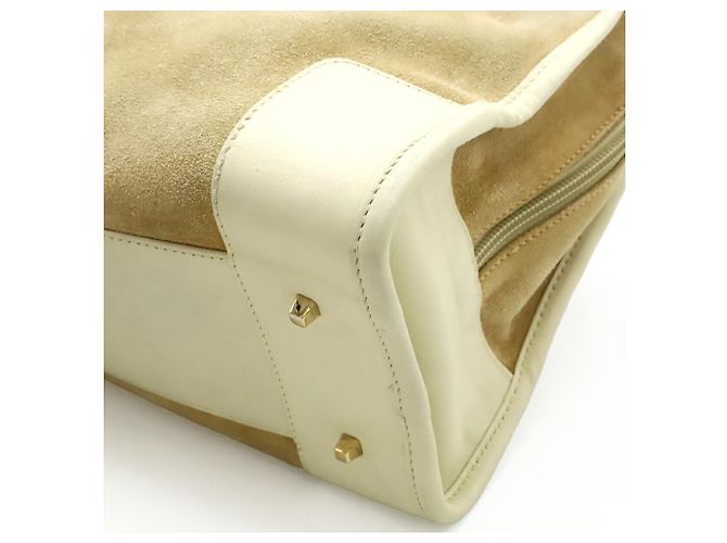 Borsa Loewe Amazona 28 Anagram Beige Crudo - vista 4