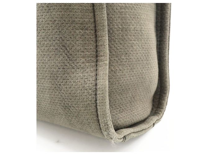 Borsa Tote CHANEL Deauville Marrone Nero - vista 8