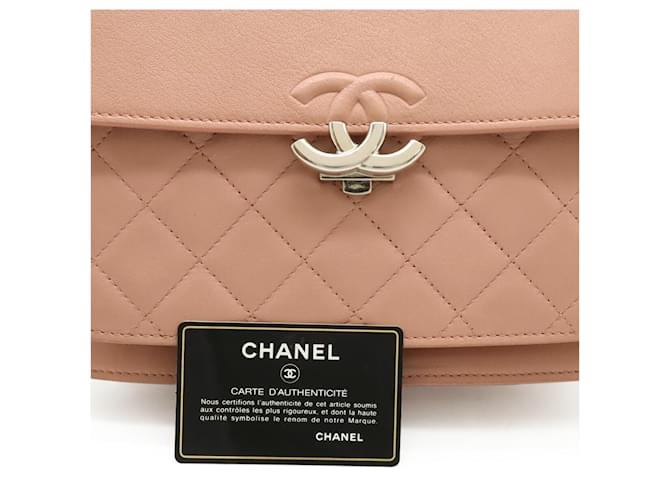 Borsa a tracolla Chanel Half Coco Mark Double Chain Rosa - vista 10