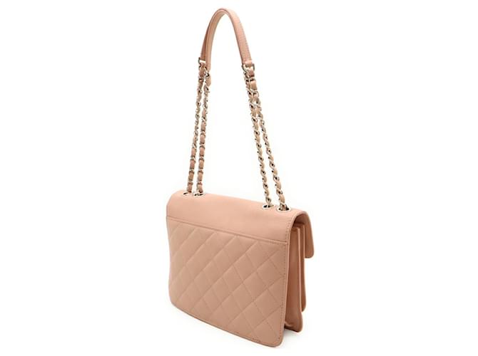 Borsa a tracolla Chanel Half Coco Mark Double Chain Rosa - vista 3