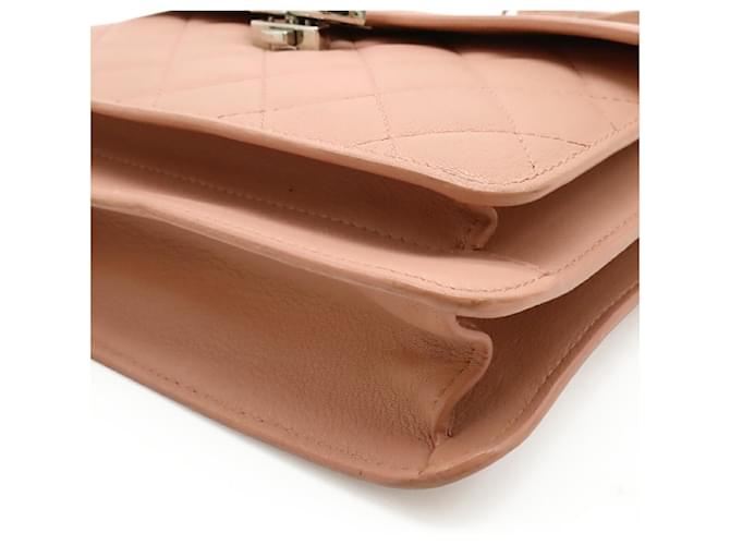 Borsa a tracolla Chanel Half Coco Mark Double Chain Rosa - vista 4