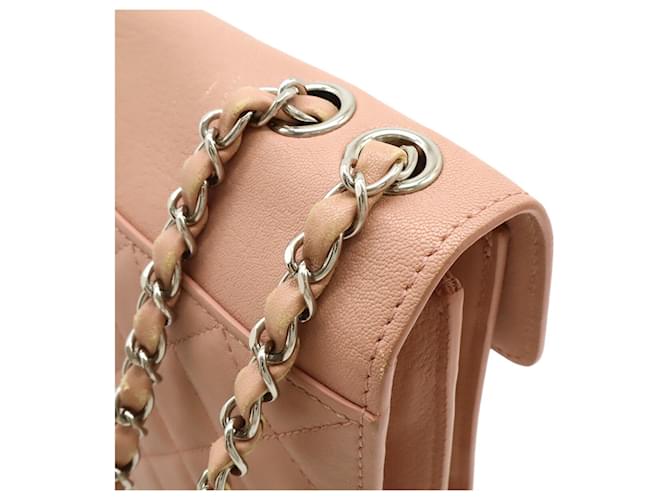 Borsa a tracolla Chanel Half Coco Mark Double Chain Rosa - vista 5