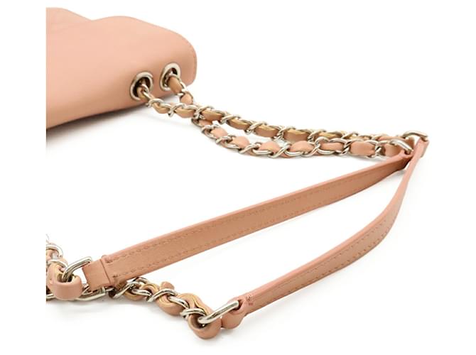 Borsa a tracolla Chanel Half Coco Mark Double Chain Rosa - vista 6